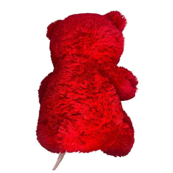 KellyToy Sugar Loaf Red Teddy Bear Plush Solid Red Stuffed Animal - Picture 11 of 11